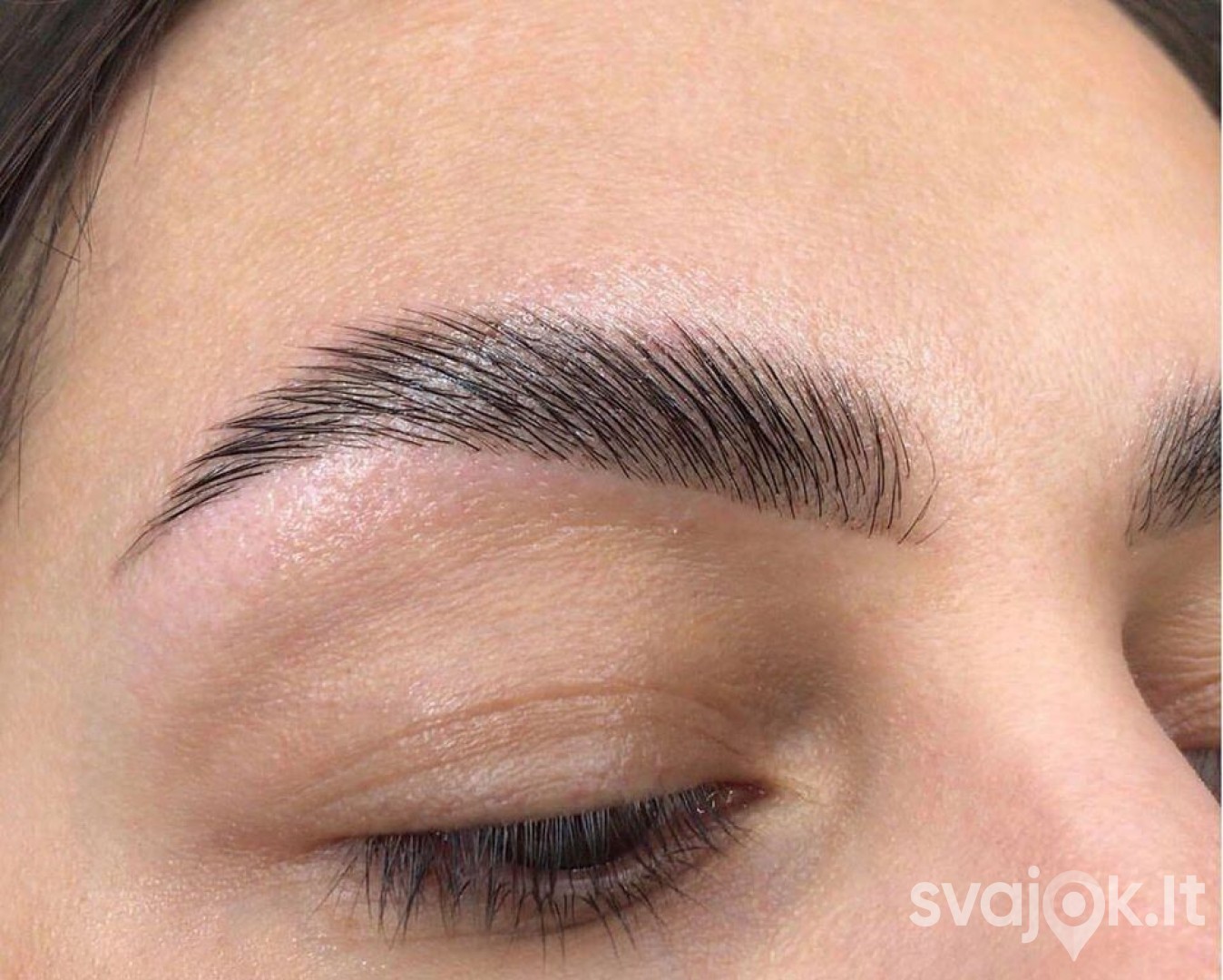 Antakių laminavimas + dažymas, primaitinimas KERATINU 1
