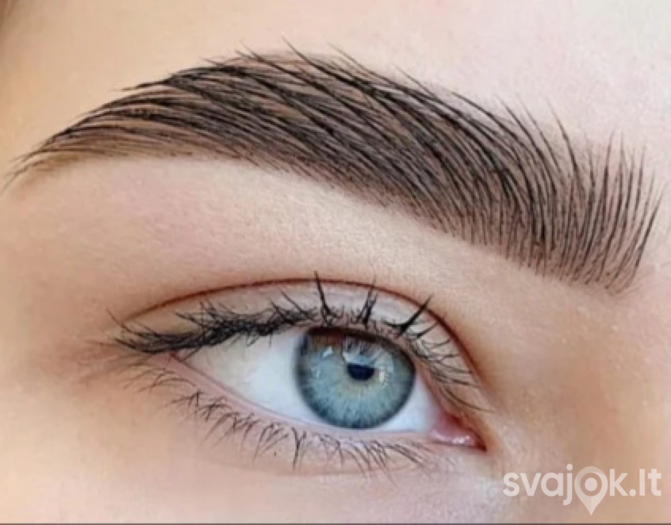 Antakių laminavimas + dažymas, primaitinimas KERATINU 2