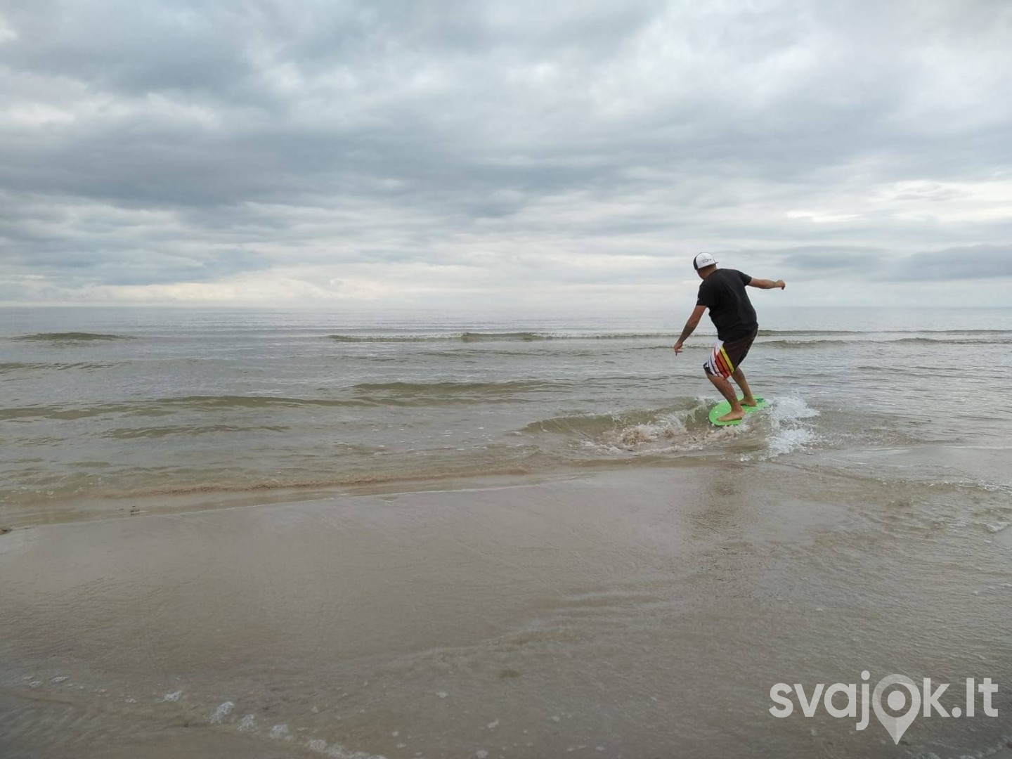 SKIMBOARDING (slydlentės) pamoka Baltijos jūroje! 4
