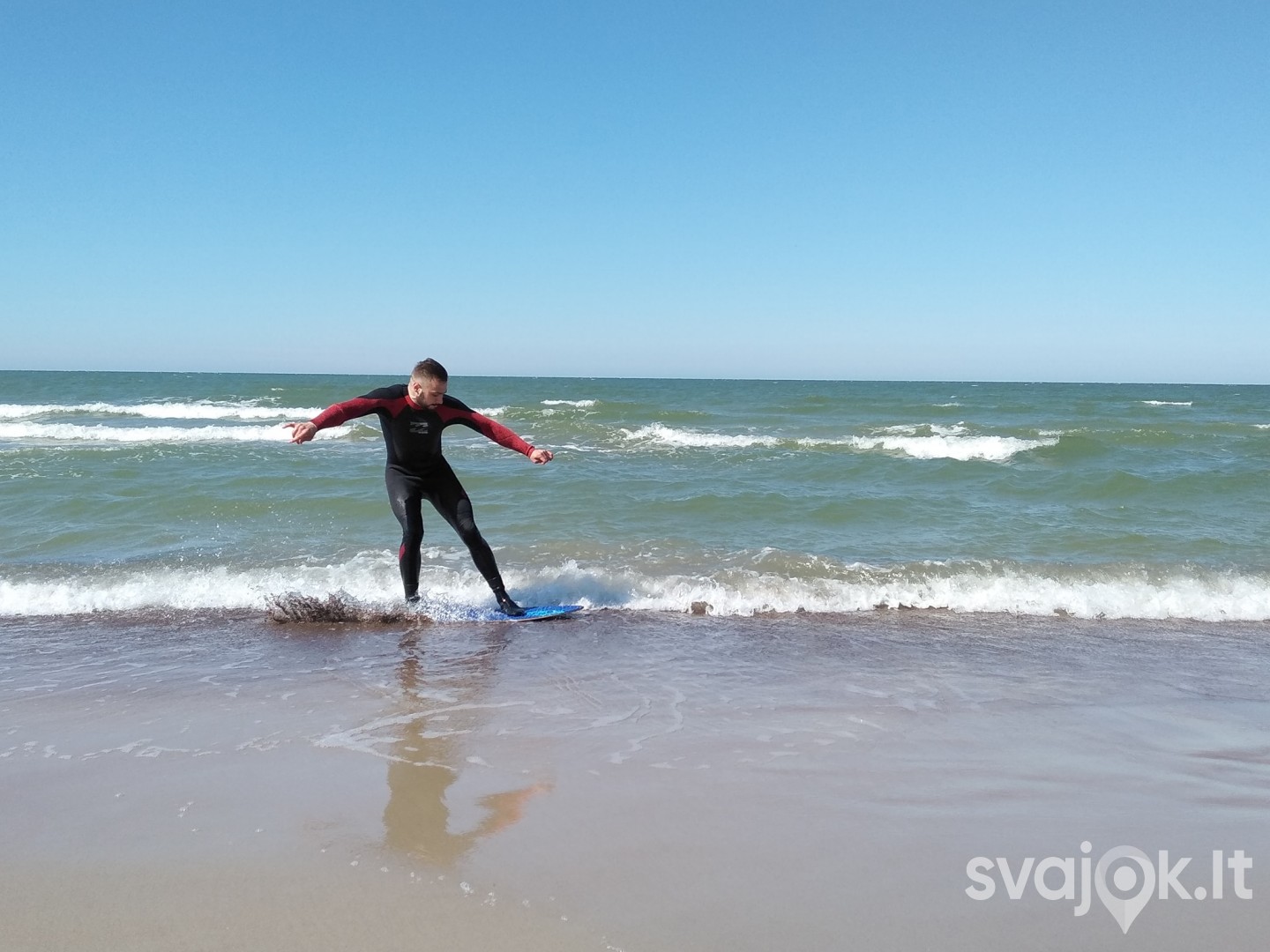 SKIMBOARDING (slydlentės) pamoka Baltijos jūroje! 5