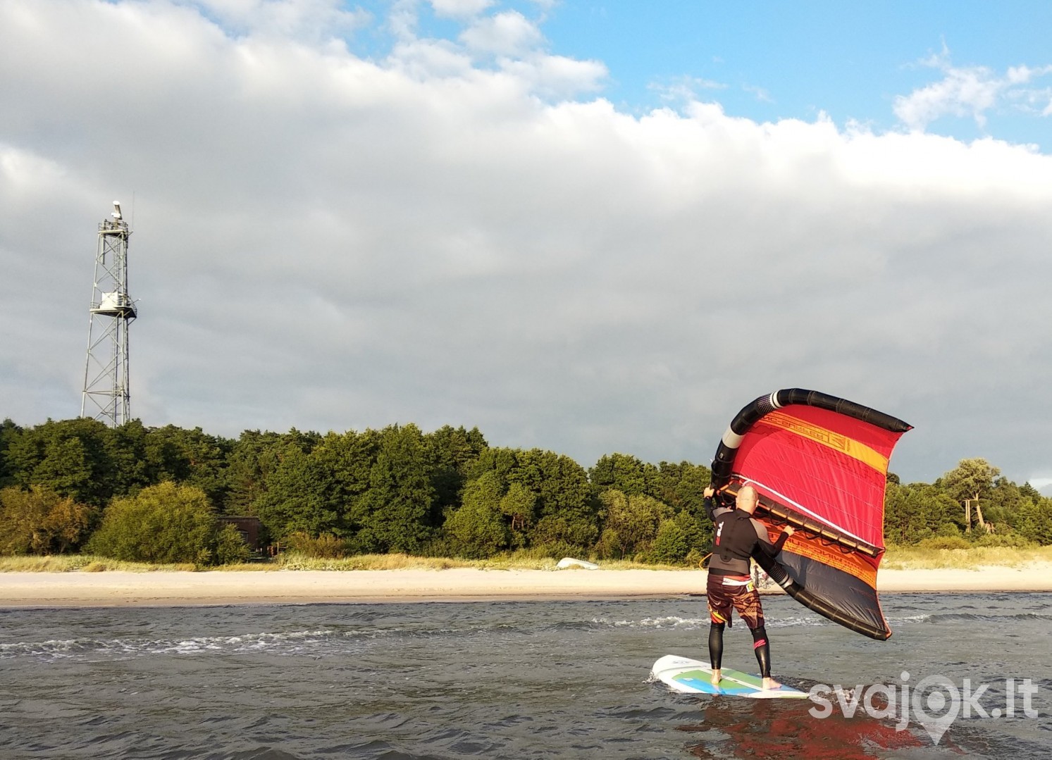 Pramoga su ,,WING SURFER'' sparnu jūroje! 3