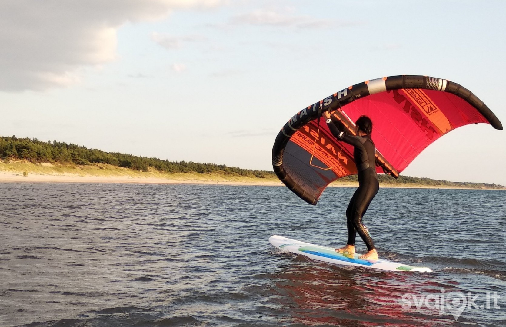 Pramoga su ,,WING SURFER'' sparnu jūroje! 1
