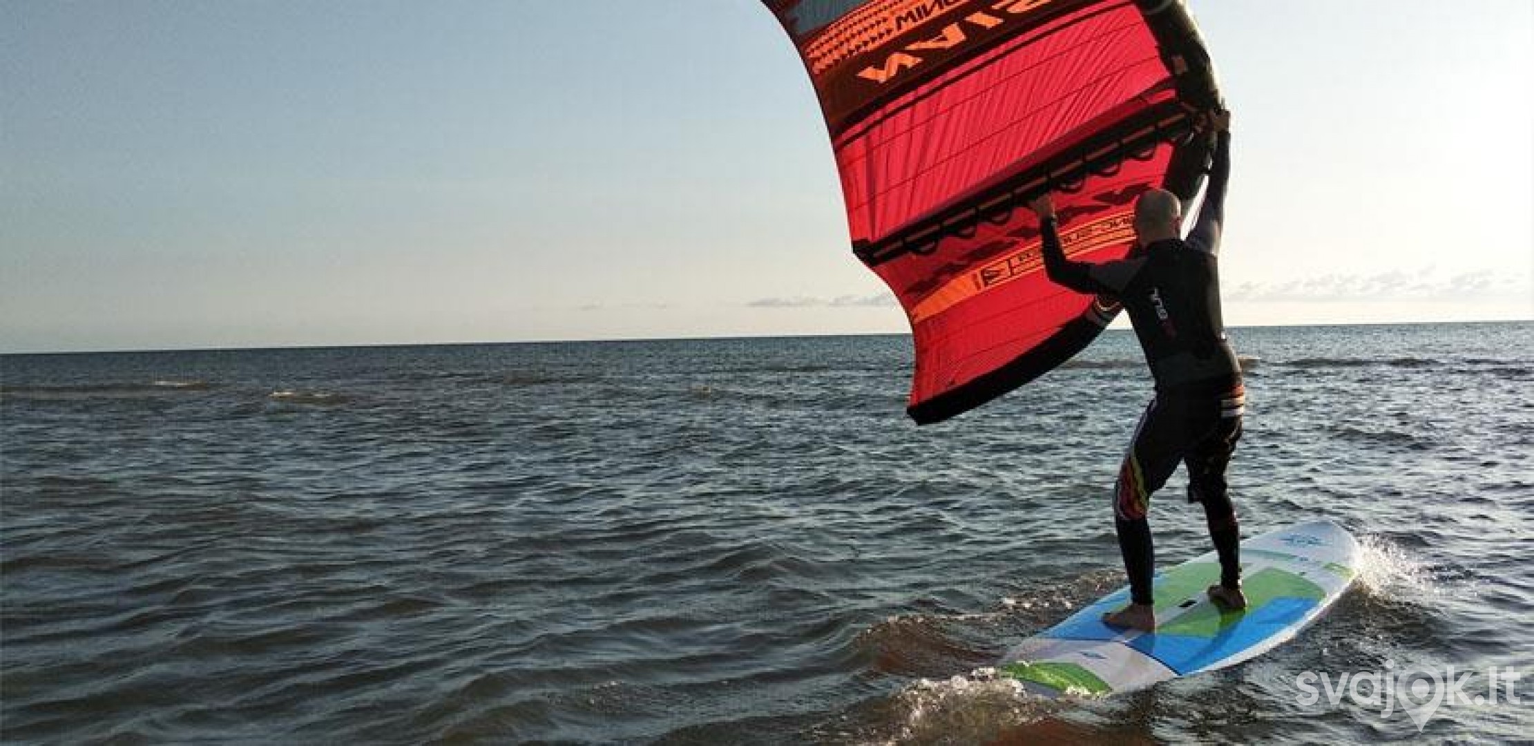 Pramoga su ,,WING SURFER'' sparnu jūroje! 2