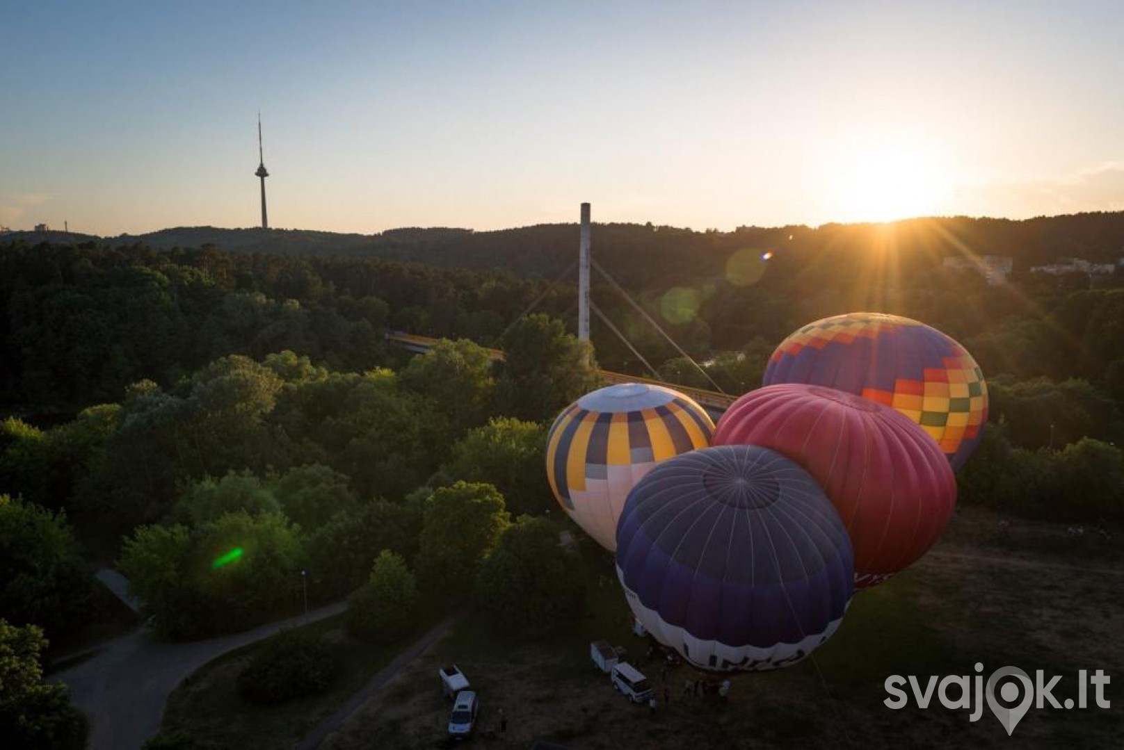 Skrydis oro balionu įvairiuose Lietuvos miestuose! 1