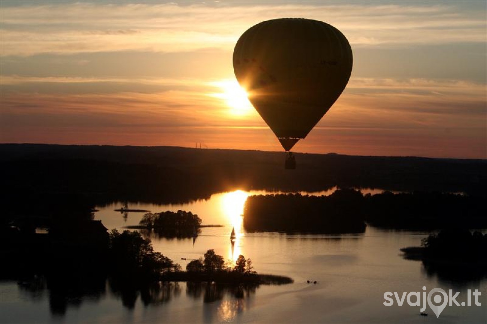 Skrydis oro balionu  virš Vilniaus, Trakų ar Kauno miestų 2